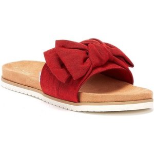Toms  Paradise Womens Red Slides  women's Mules / Casual Shoes in Red