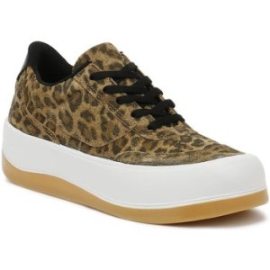 Tower London  Hoxton Womens Leopard Trainers  women's Trainers in multicolour