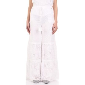 Twinset Mytwin  191MT2034 Elegant Women Bianco  women's Trousers in White