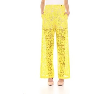 Twinset Mytwin  191MT2154 Elegant Women Giallo fluo  women's Trousers in Yellow