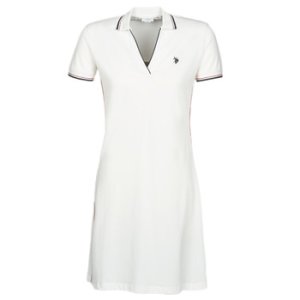 U.S Polo Assn.  AUDREY DRESS POLO SS  women's Dress in White