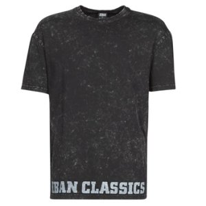 Urban Classics  TOBI  men's T shirt in Black