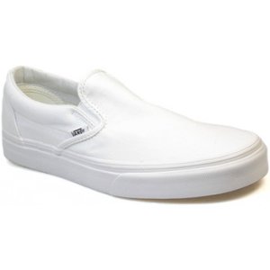 Vans  Classic Slip on True White Canvas Trainers  men's Slip-ons (Shoes) in White