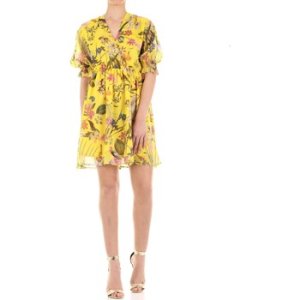 Vicolo  TU1586 Short Women Giallo  women's Dress in Yellow