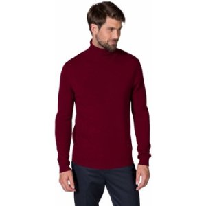 Woolovers  Pure Cashmere Polo Neck Jumper  men's Sweater in Red