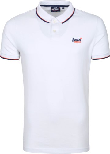 Superdry Polo Shirt Poolside White size XXL