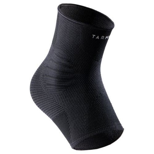 Tarmak - Men's/women's left/right compression ankle support soft 500 - black