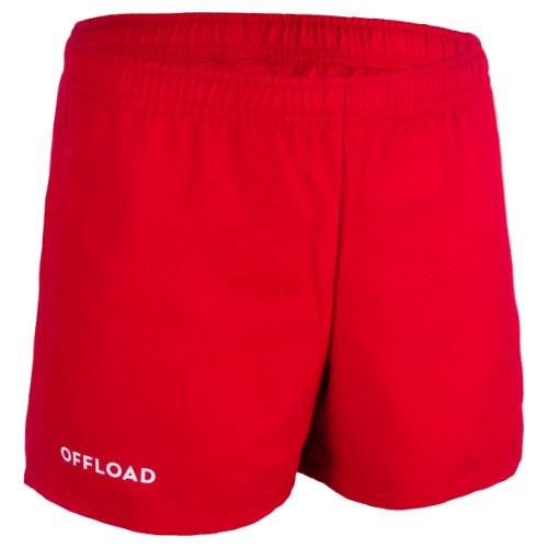 R100 Junior Rugby Club Pocketless Shorts - Red