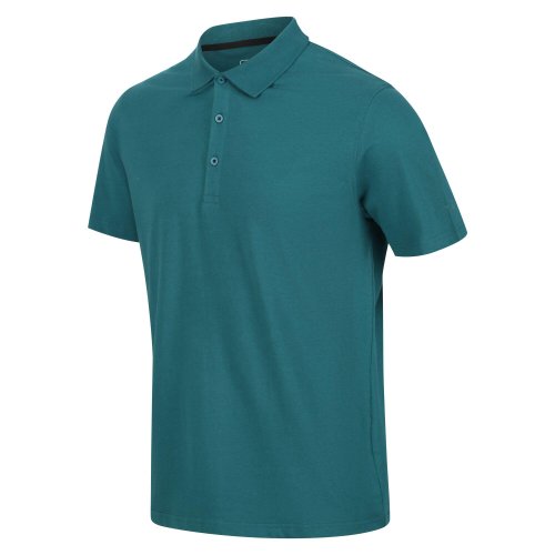 Sinton Men's Fitness Short Sleeve Polo Shirt - Pacific Green