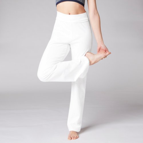 Women's Eco-friendly Gentle Yoga Bottoms - White