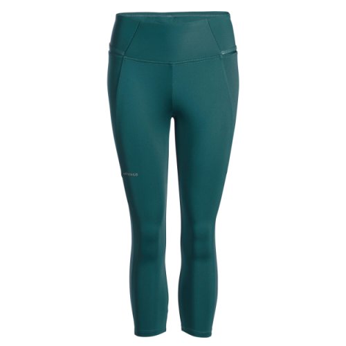 Artengo - Women's tennis quick-dry cropped leggings dry 900 - dark green