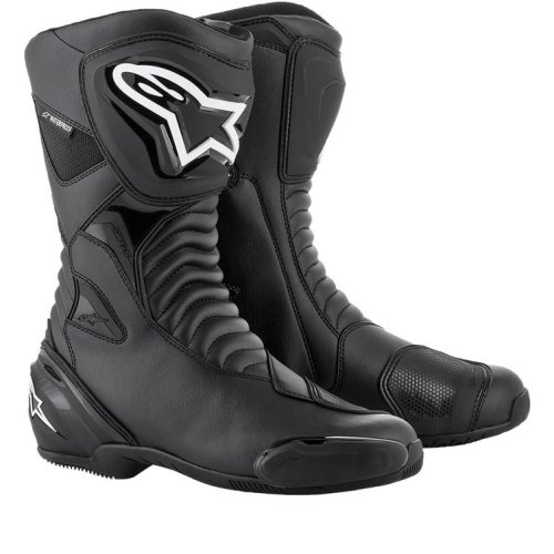 Alpinestars SMX-S WP Motorcycle Boots - Black, Black