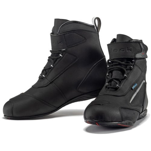 Black City Ankle Motorcycle Boots, Black