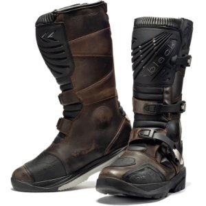 Black Rebel Adventure Motorcycle Boots - Brown, Black