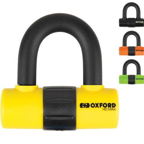 Oxford HD MAX Disc Lock (14mm Shackle) - Black, Black