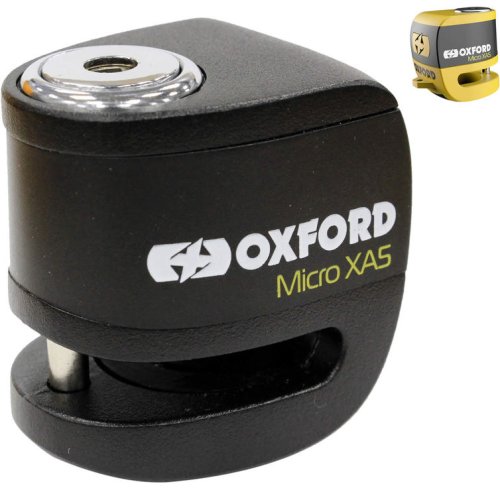 Oxford Micro XA5 Alarm Disc Lock (5.5mm Pin) - Black, Black