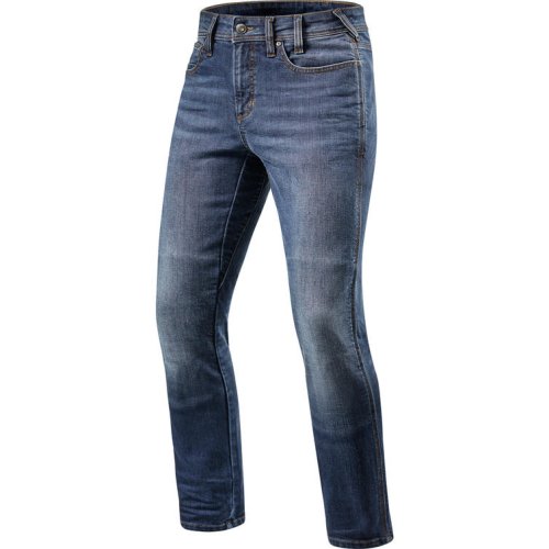 Rev It Brentwood SF Classic Blue Used Motorcycle Jeans, Blue