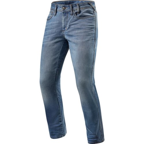 Rev It Brentwood SF Light Blue Used Motorcycle Jeans, Blue