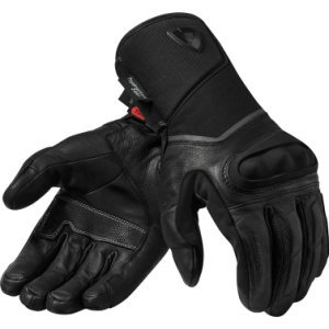 Rev It Summit 3 H2O Leather Motorcycle Gloves - Black, Black