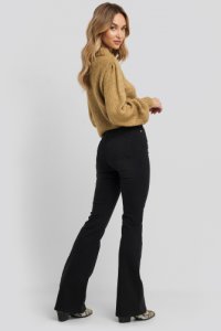 Trendyol High Waist Flare Jeans - Black