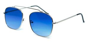 Spitfire Sunglasses Beta Matrix Silver/Bright Blue Grad