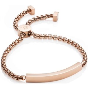 Ladies Abbott Lyon Rose Gold Plated Bar Chain Bracelet
