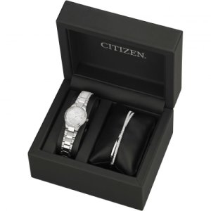 Ladies Citizen Silhouette Crystal Gift Set Watch