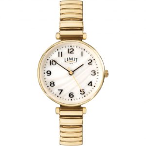 Ladies Gold Plated Expanding Bracelet Watch