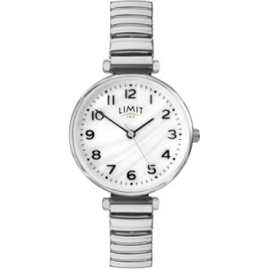 Ladies Silver ColouredExpanding Bracelet Watch
