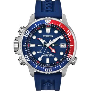 Mens Citizen Eco-drive Promaster Aqualand Diver Alarm Stainless Steel Watch