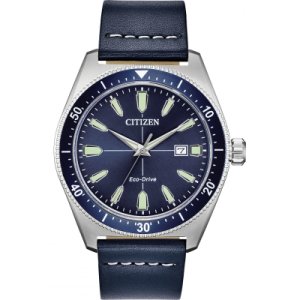 Mens Citizen Eco-drive Vintage Sport Stainless Steel Watch