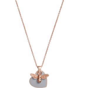 You have My Heart Necklace Grey & Rose Gold Necklace