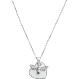 You have my Heart Necklace White & Silver Necklace