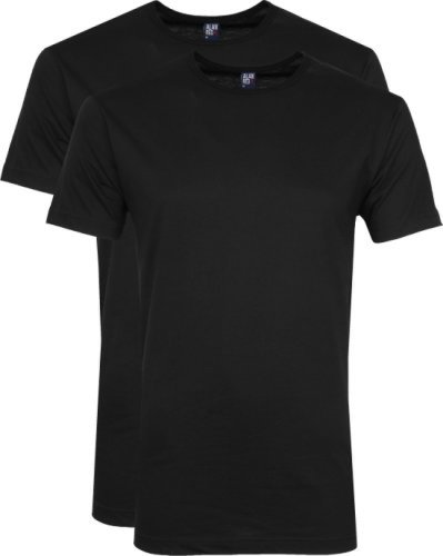 Alan Red Derby O-Neck T-Shirt (2Pack) Black size 3XL