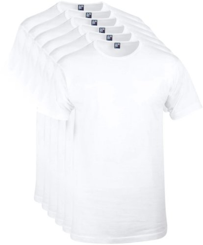Alan Red Special Offer O-Neck T-shirts 6-Pack White size XXL