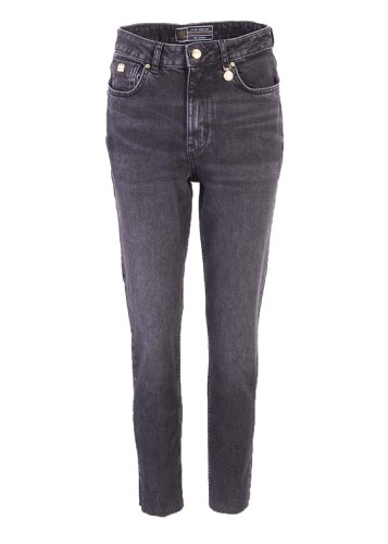 Holland Cooper Womens High Rise Slim Jean In Washed Black