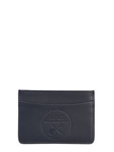 a.p.c. card holder with logo