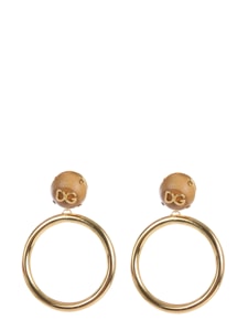 dolce & gabbana earrings with logo