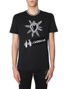 dolce & gabbana t-shirt with embroidered heart