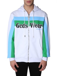 gcds hooded sweasthirt with zip