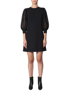 givenchy dress with pleated sleeves