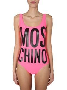moschino one-piece swimsuit with maxi logo