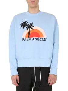 palm angels round neck sweatshirt