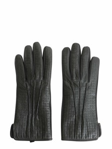 tru trussardi gloves in printed nappa