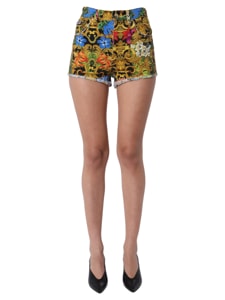 versace jeans couture printed shorts