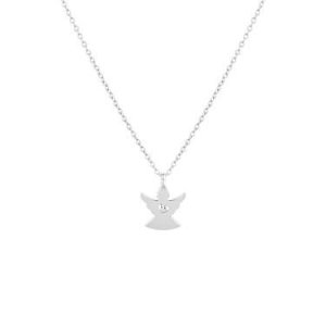 Argento Silver Angel Heart Necklace - 925 Silver