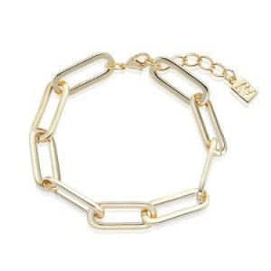 August Woods Gold Rectangle Link Bracelet - Gold