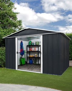 10 X 8 Apex Metal Shed with Double Doors
