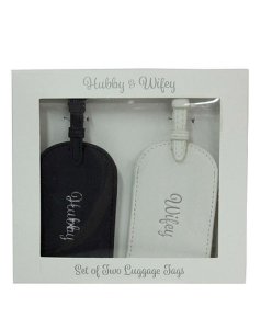 Fashion World - Hubby & wifey luggage tags set 2