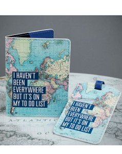 To Do List Passport Cover & Luggage Tag